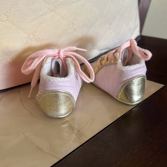 Baby Dior Pink and Gold Shoes - Picture 3 of 7